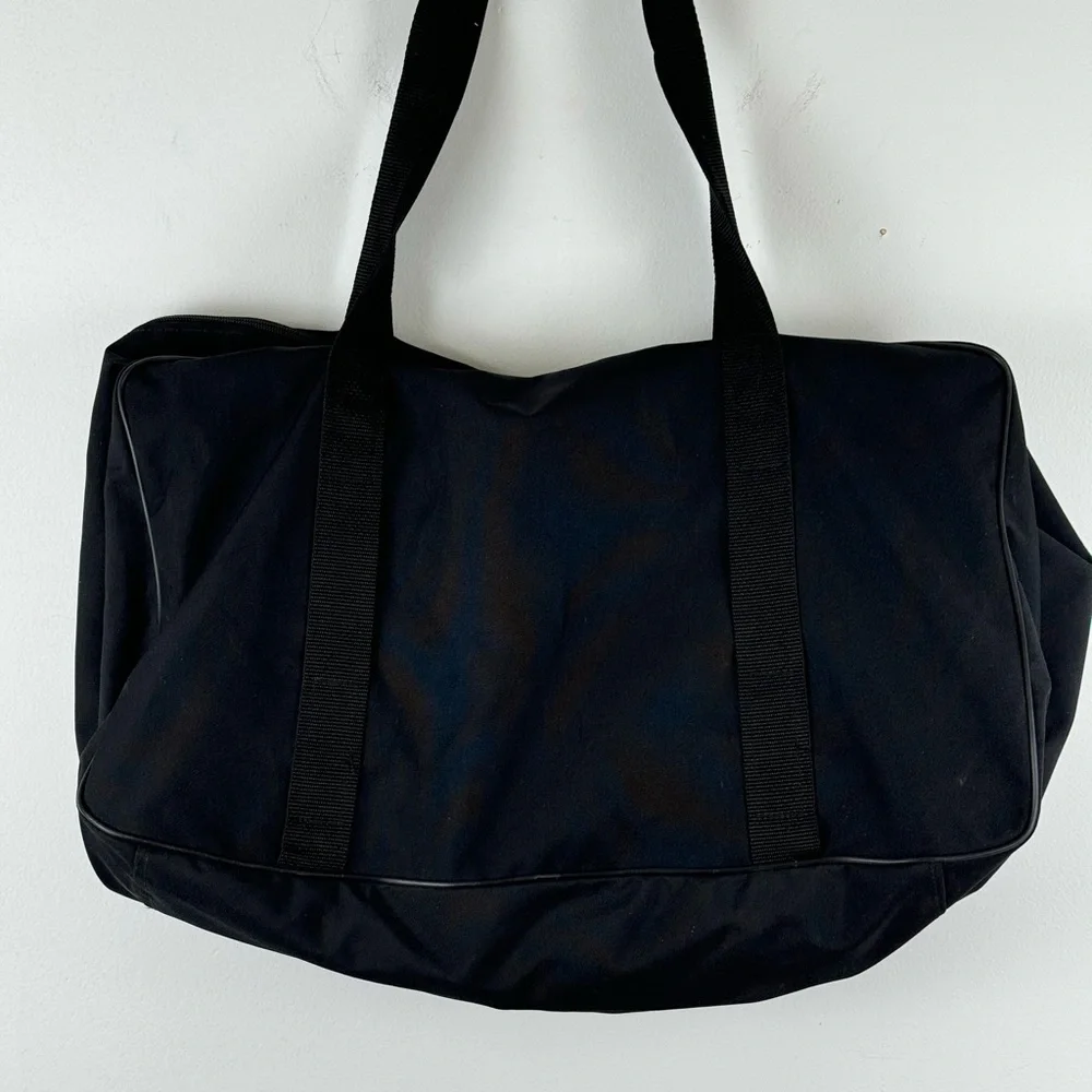 HARLEY DAVIDSON LG Nylon Double Zip Duffle Bag with Logo Black